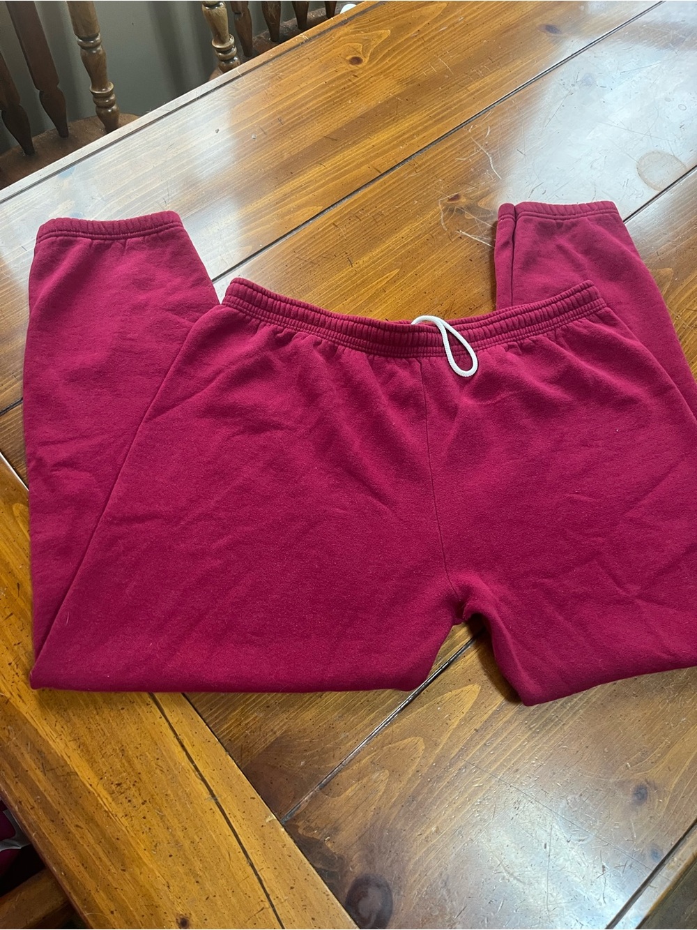 Fruit of the Loom Men's Burgundy Red Jogger Sweatpants Size 3XL